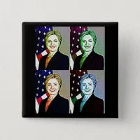 Hilary Clinton Memorabilia  Digital Art Button