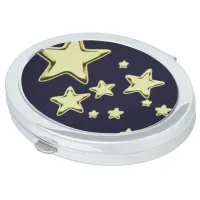 Golden Starburst Compact Mirror