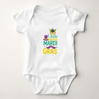 Little Mister Mardi Gras Baby Bodysuit