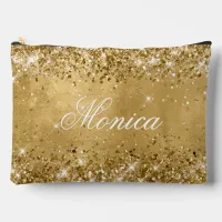 Glittery Gold Accessory Pouch