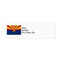  State of Arizona Flag Label