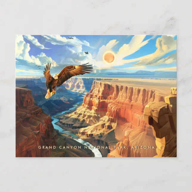 Wildlife at Grand Canyon National Park Vintage Art Postcard