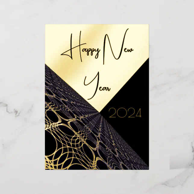 Happy New Year 2024 modern lace