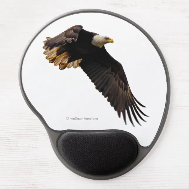 A Bald Eagle Takes to the Sky Gel Mouse Pad