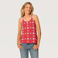 Christmas Holiday Charm Pattern 02 -  Tank Top