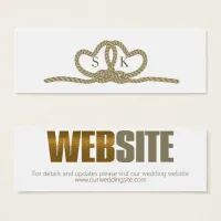 Tie The Knot Wedding Website Gold ID678