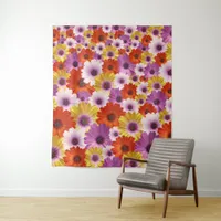 Colorful Medley of African Daisies Flowers Tapestry