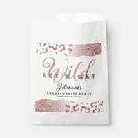 Pink Let's Get Wild Animal Print Bachelorette Bach Favor Bag