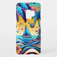 Fun Whimsical Psychedelic Sailboat  Case-Mate Samsung Galaxy S9 Case