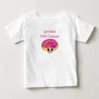 Sprinkled with Cuteness Pink Frosted Donut Baby T-Shirt