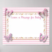 Message for Baby, Baby Shower Keepsake Poster