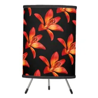 Red Orange Asiatic Lily Gran Paradiso Tripod Lamp