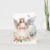 Angel Healing Sympathy Grief Bereavement Thank You Card