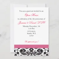 Elegant pink Corporate party Invitation