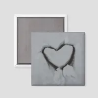 Winter Love - Heart in Snow Magnet