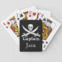 Personalized Pirate Captain Bicycle Playing Cards