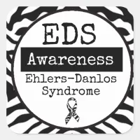 Black and White Ehlers-Danlos syndrome EDS Sticker