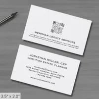 Simple Custom QR Code Business Card