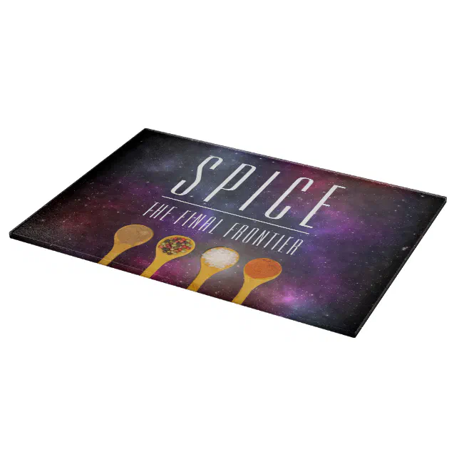 Funny Colorful Spice the Final Frontier Cutting Board