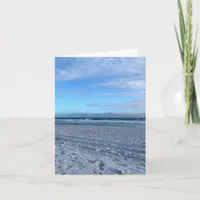 Blank Coastal Beach Note Card