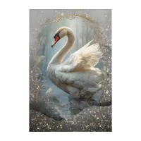 *~* Glitter Art Nouveau Beautiful SC1 White Swan