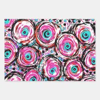 Acrylic Art Modern Abstract Swirly Wrapping Paper Sheets