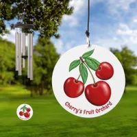 Red Cherries Graphic Design Personalized Wind Chime