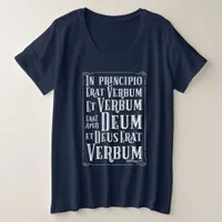 CUSTOMIZABLE In Principio Erat Verbum Plus Size T-Shirt