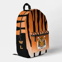 Tiger Print Monogram Printed Backpack