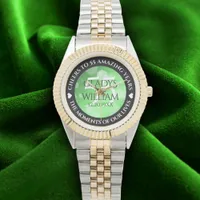 Elegant 55th Emerald Wedding Anniversary Watch