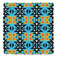 Abstract Tribal Colorful Mosaic Geometric Pattern Bandana