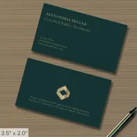 CPA Accountant Business Card with Legal Disclosure