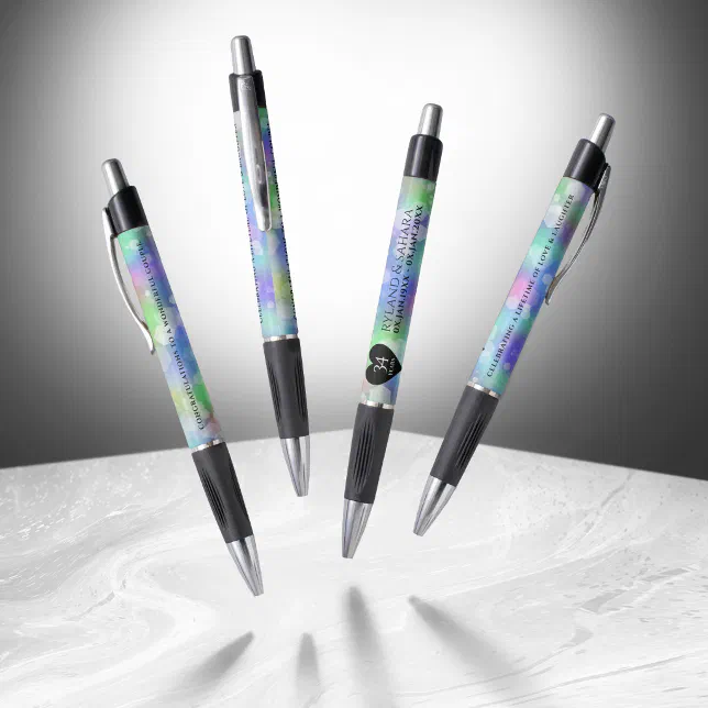 Elegant 34th Opal Wedding Anniversary Celebration Pen