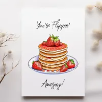 Pancake Themed Birthday Card