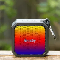 Personalized Name Multicolor Yellow Orange Blue Bluetooth Speaker