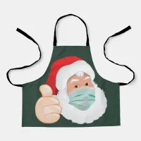 Face Mask Santa Claus with Thumbs Up, ZSD Apron