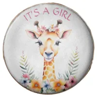 Baby Giraffe Floral, It's a Girl  | Baby Shower Chocolate Covered Oreo