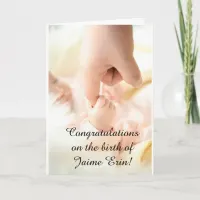 Personalize this "Congrats on New Baby" card! Card