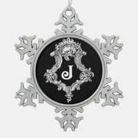 J Monogram Initial Ornament