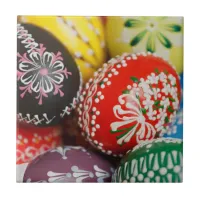 Hand-painted Easter Eggs Ceramic Tile