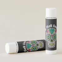 Decorated Abstract Skull Lip Balm