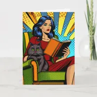 Wishing you a Purr-fect Birthday Pop Art Card