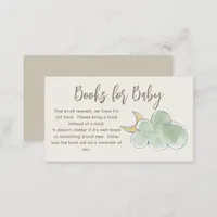 Stars Moons Clouds Neutral Boy Books for Baby Enclosure Card