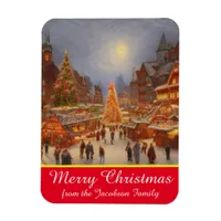 Merry Christmas German Market Greetings Kitsch Magnet