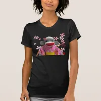 Sakura Sock Monkey Twofer Sheer T-shirt