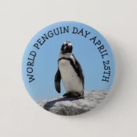 World Penguin Day April 25th Holiday Button