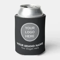 Black Custom Logo Corporate Marketing Business Can Cooler