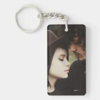 Personalized Couple's  Photo Rectangle Keychain