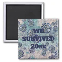 I Survived Blue Covid Virus Magnet