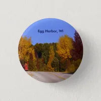 Egg Harbor, WI Fall Season with Trolley Car Button